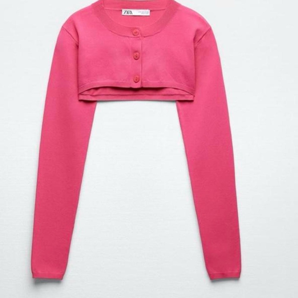 Zara Crop Bolero Cardigan Sleeves